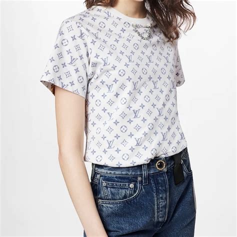 lv escale printed t-shirt|Tops .